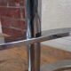 Coffee table chrome and smoked glass