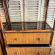 Enfilade étagère rotin vintage