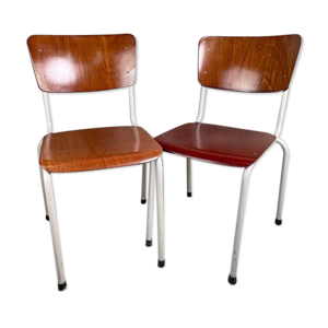 Lot de deux chaises vintage - galvanitas