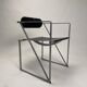 Model 601 Seconda Chairs in Metal attributed to Mario Botta, 1982, Set of 4
