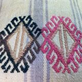 Vintage turkish kilim cushion cover, 40 x 40 cm