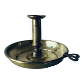 Antique brass candle holder