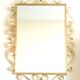 Golden mirror "Hollywood Regency" 50s Vintage (78 x 63.5)