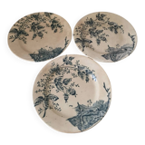 Antique Boutras Iron Earth Plates