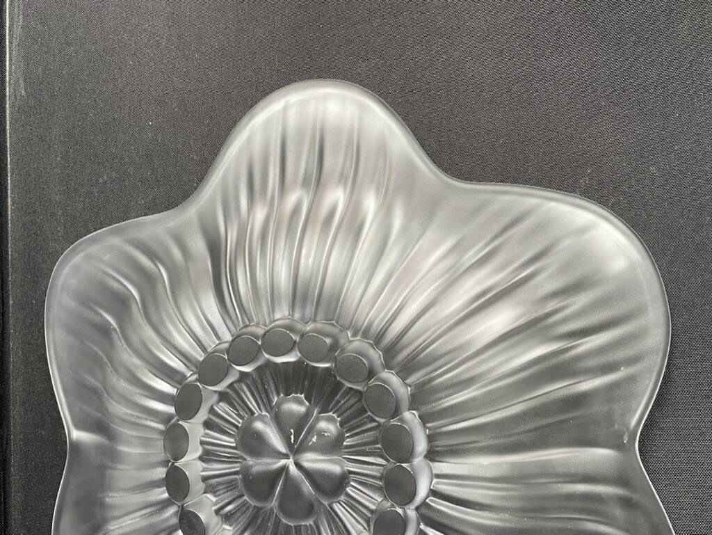 Unsigned molded pressed crystal stand cup