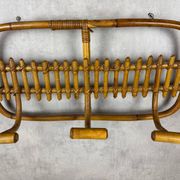 1960s Italian Rattan Coat Rack