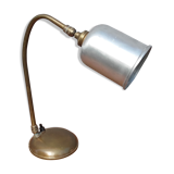 Puppy aluminum 'N' brass curved lamp