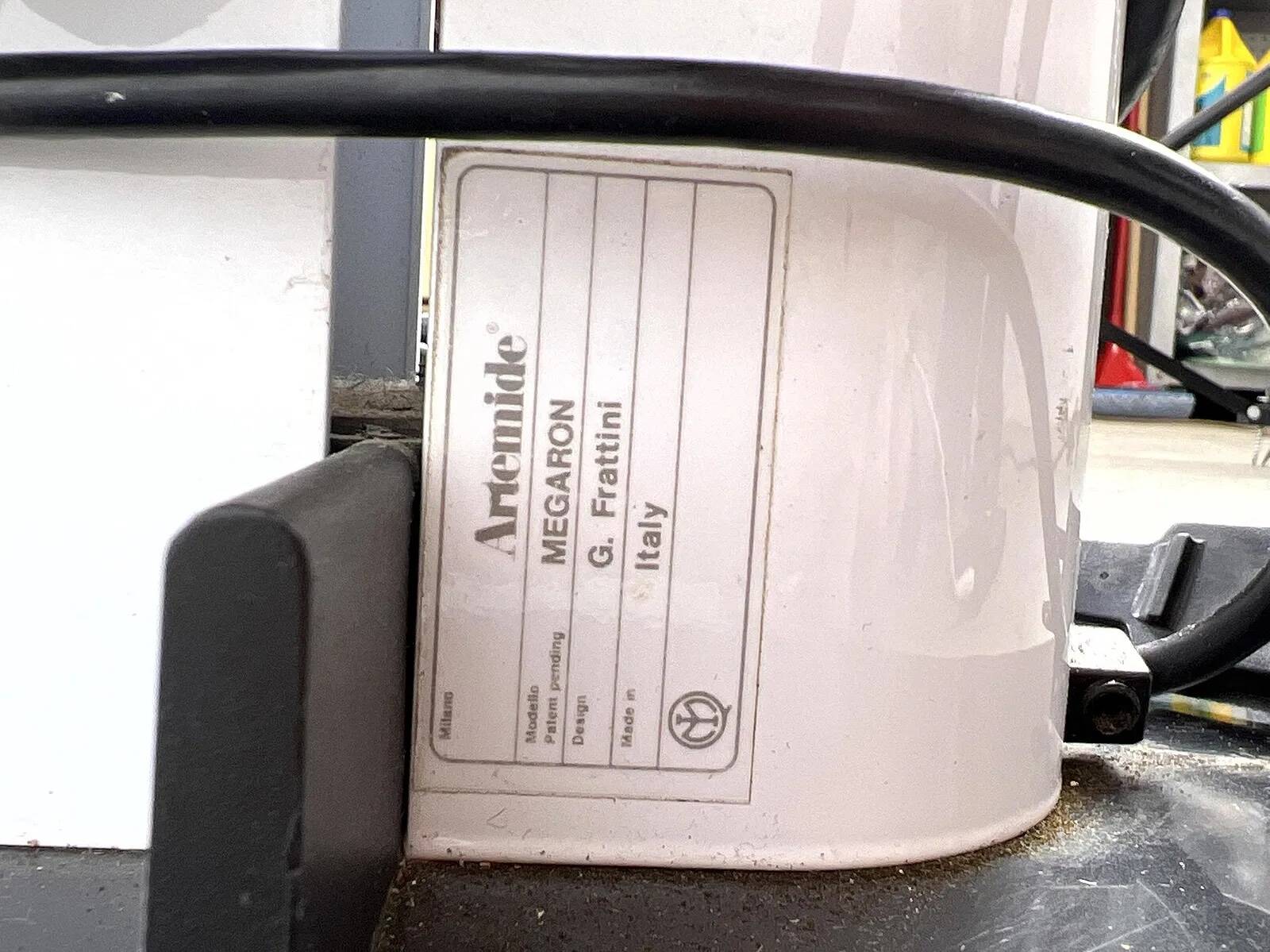 Megaron floor lamp by G. Frattini for Artemide, 1970s