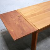 Vintage elm dining table by Maison Regain