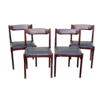 Suite of 4 Scandinavian style chairs