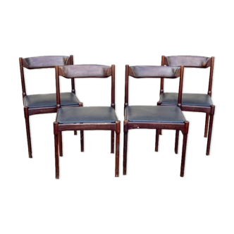 Suite de 4 chaises de style scandinave