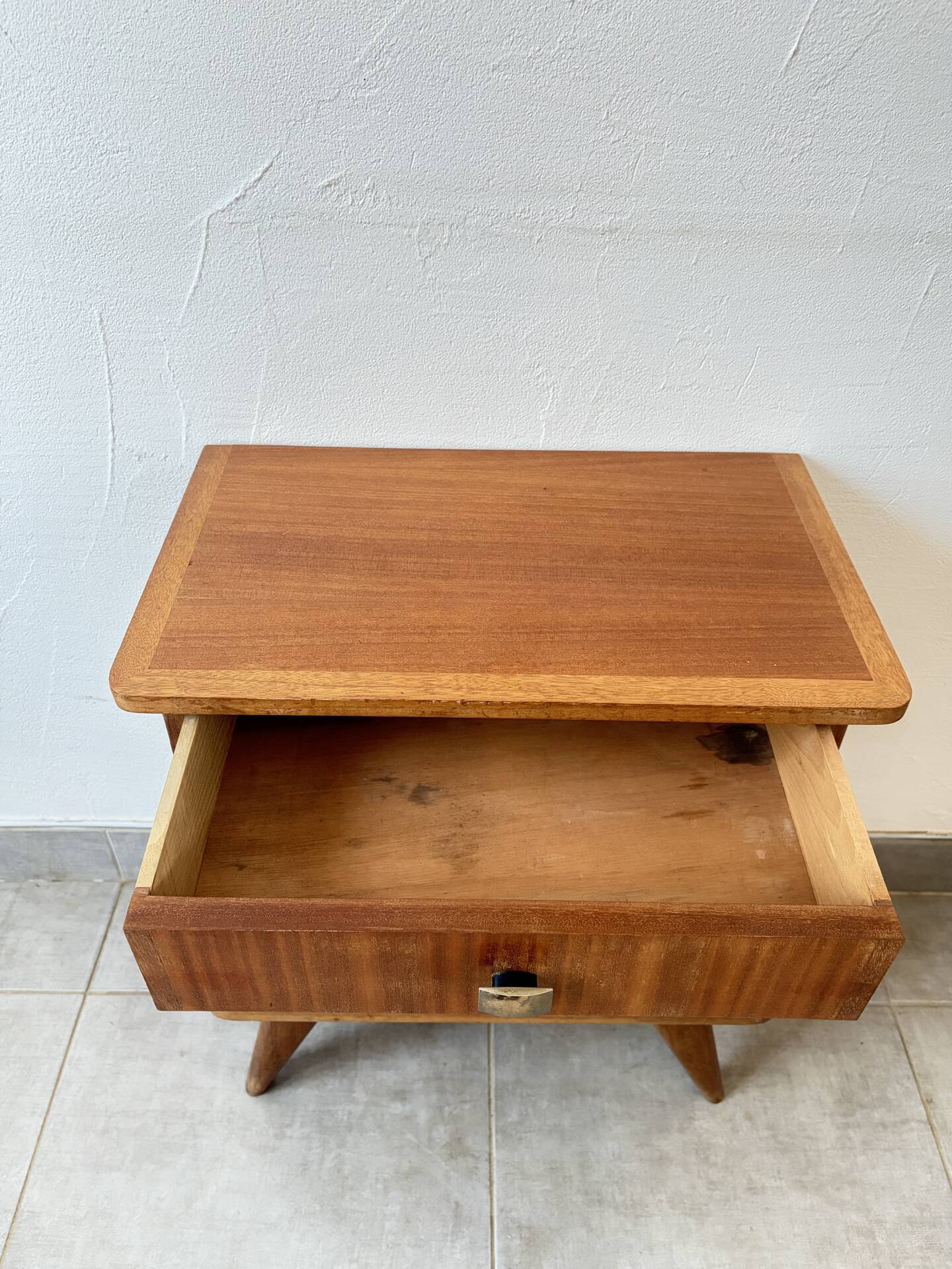 Scandinavian vintage bedside table