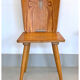 Vintage brutalist pine chairs
