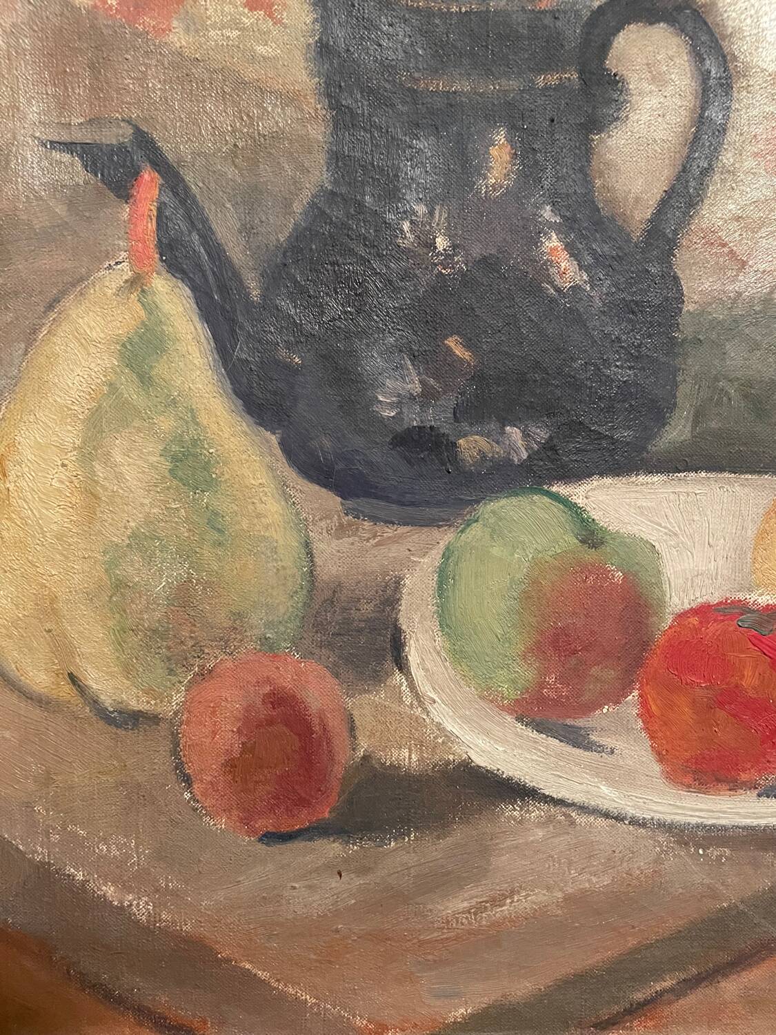 Still life with pears and apples, early 20th century