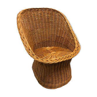 Rattan armchair around 1960