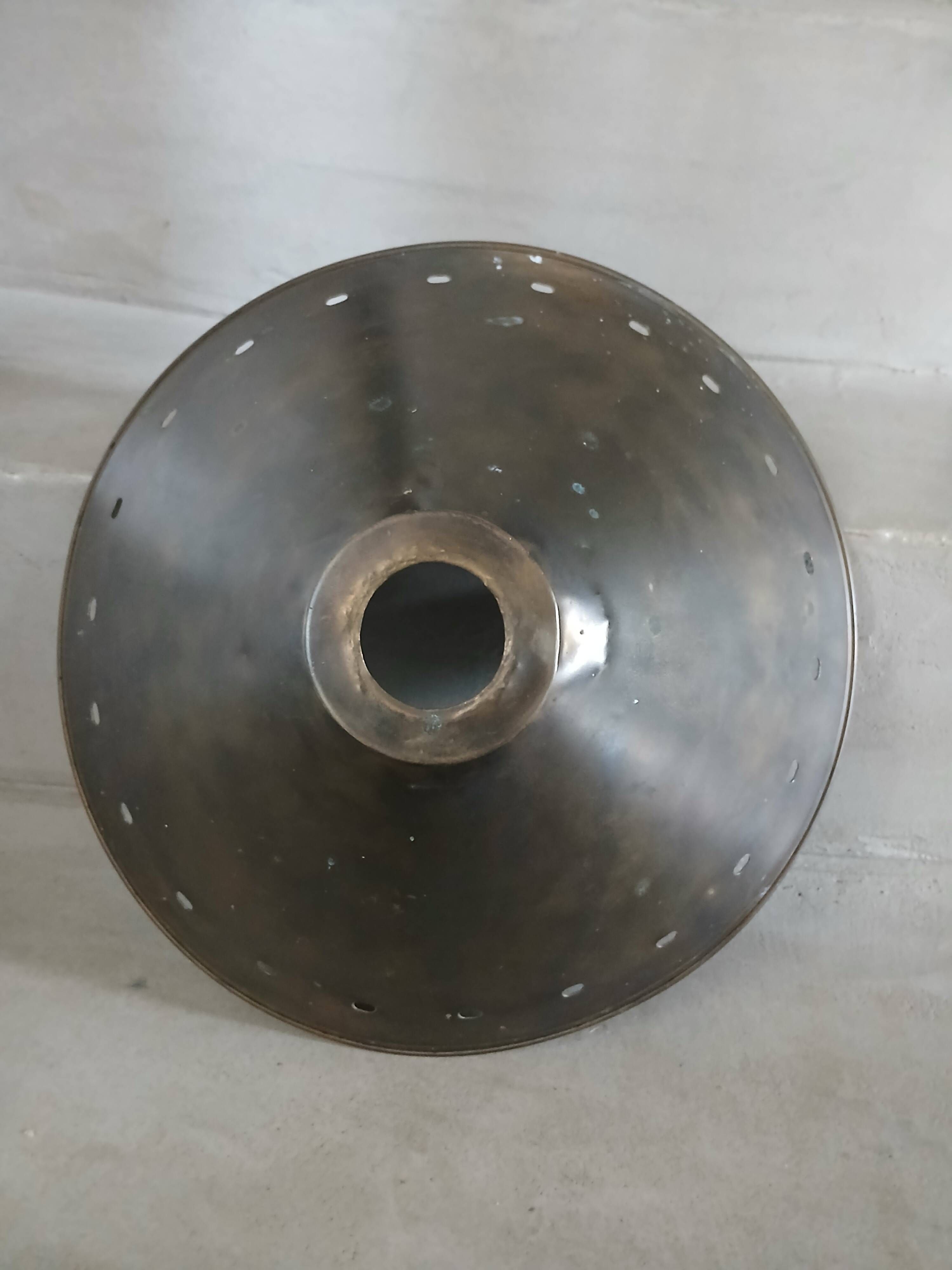 Antique brass lampshade