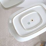 Saucière en porcelaine J Pouyat, Limoges, XIXème