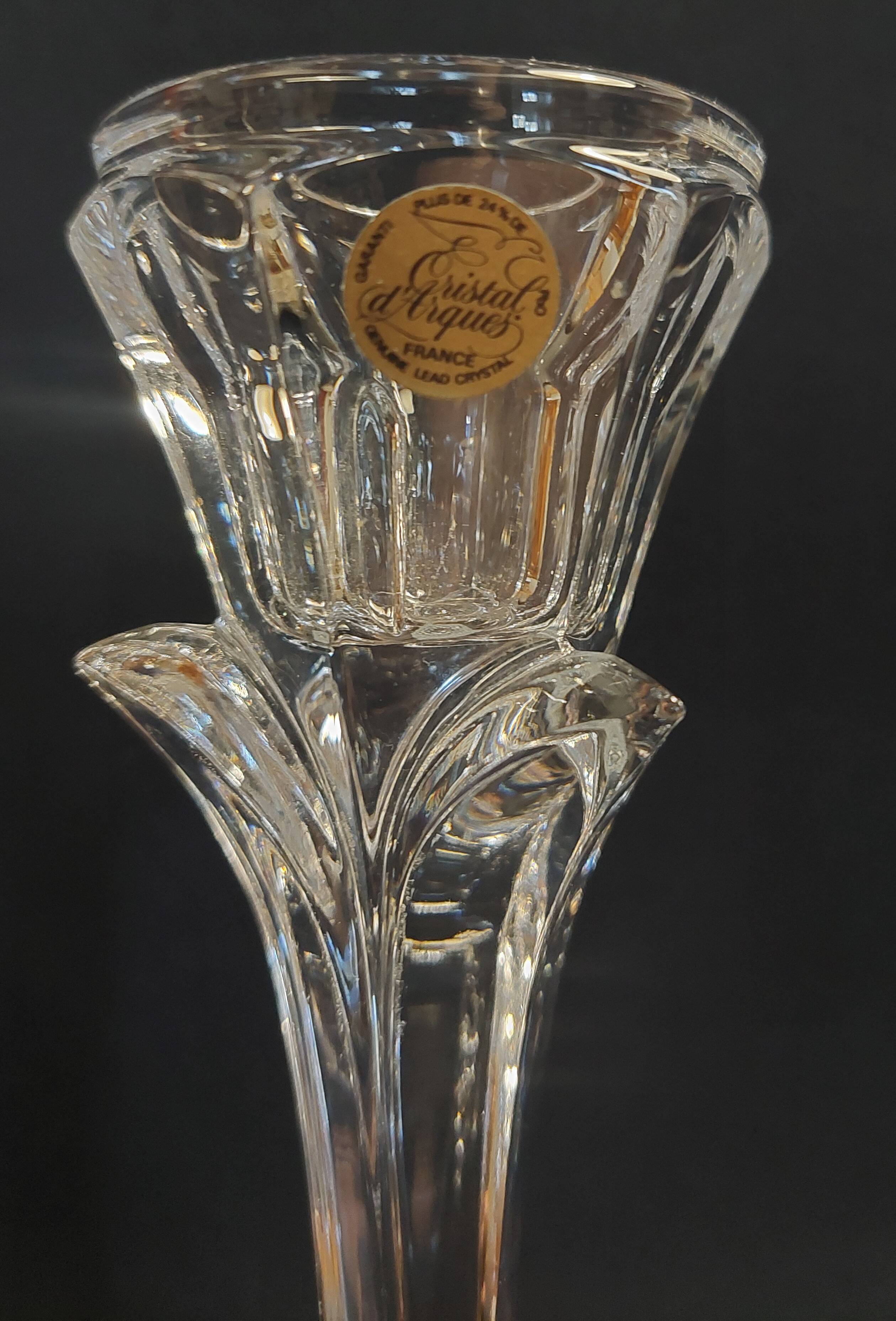 Arques crystal candlestick