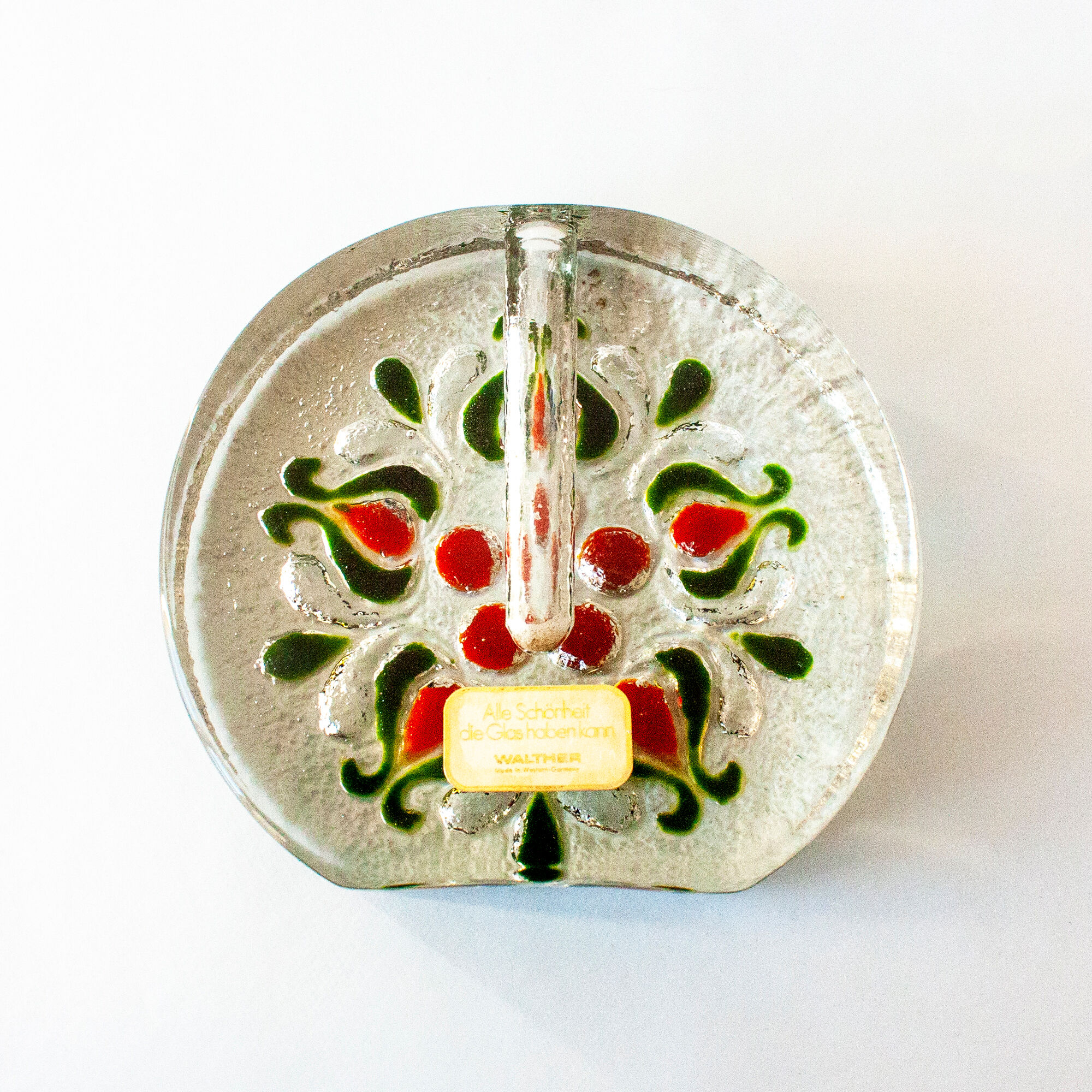 WALTHER Glas Crystalline Solifleur Vaser 1960s Western Germany