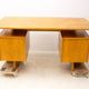 Writing desk, mid-century beechwood, 1970s, Czechoslovakia