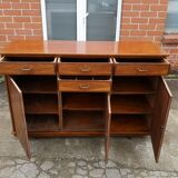 Buffet 3 portes 4 tiroirs 1950 mobilier d'art populaire