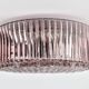 Mid-century modern amethyst glass flush mount, 1970s
