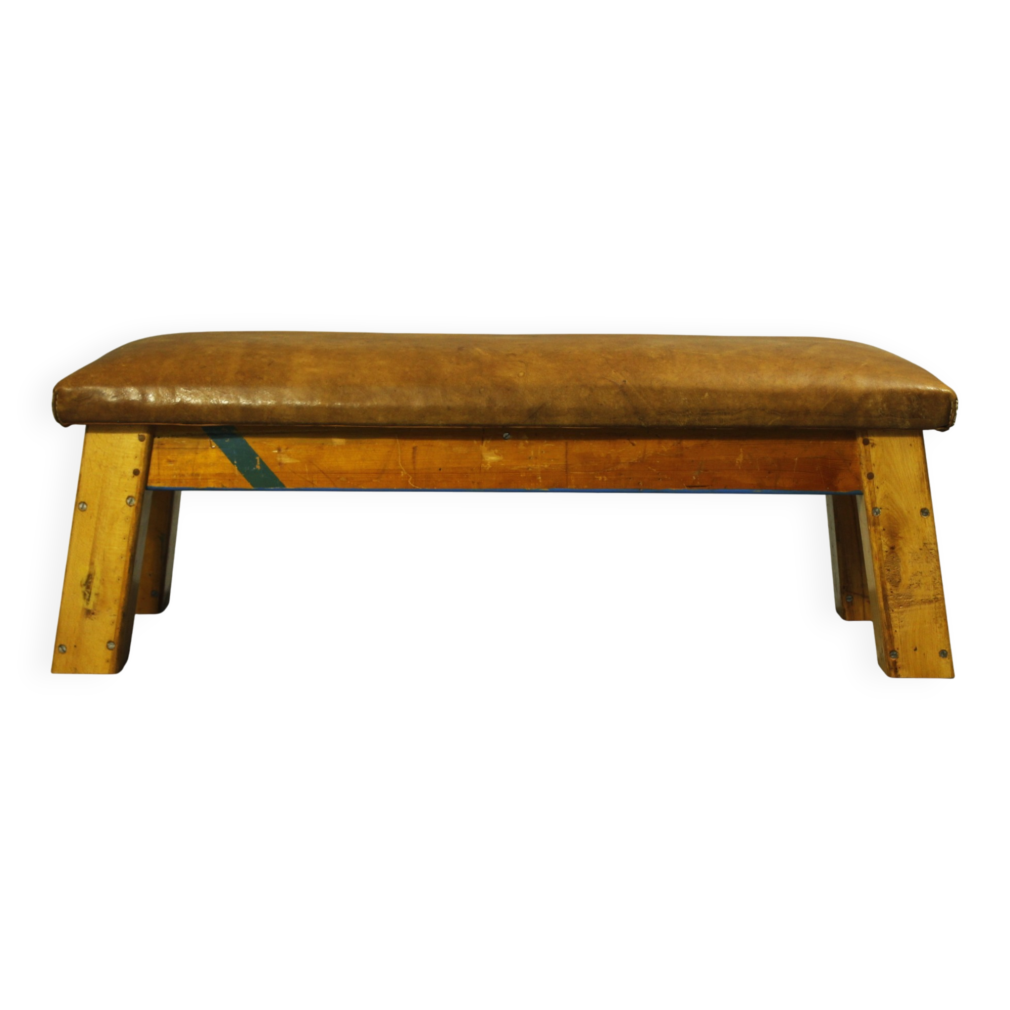 Leather Bench, 1950s II