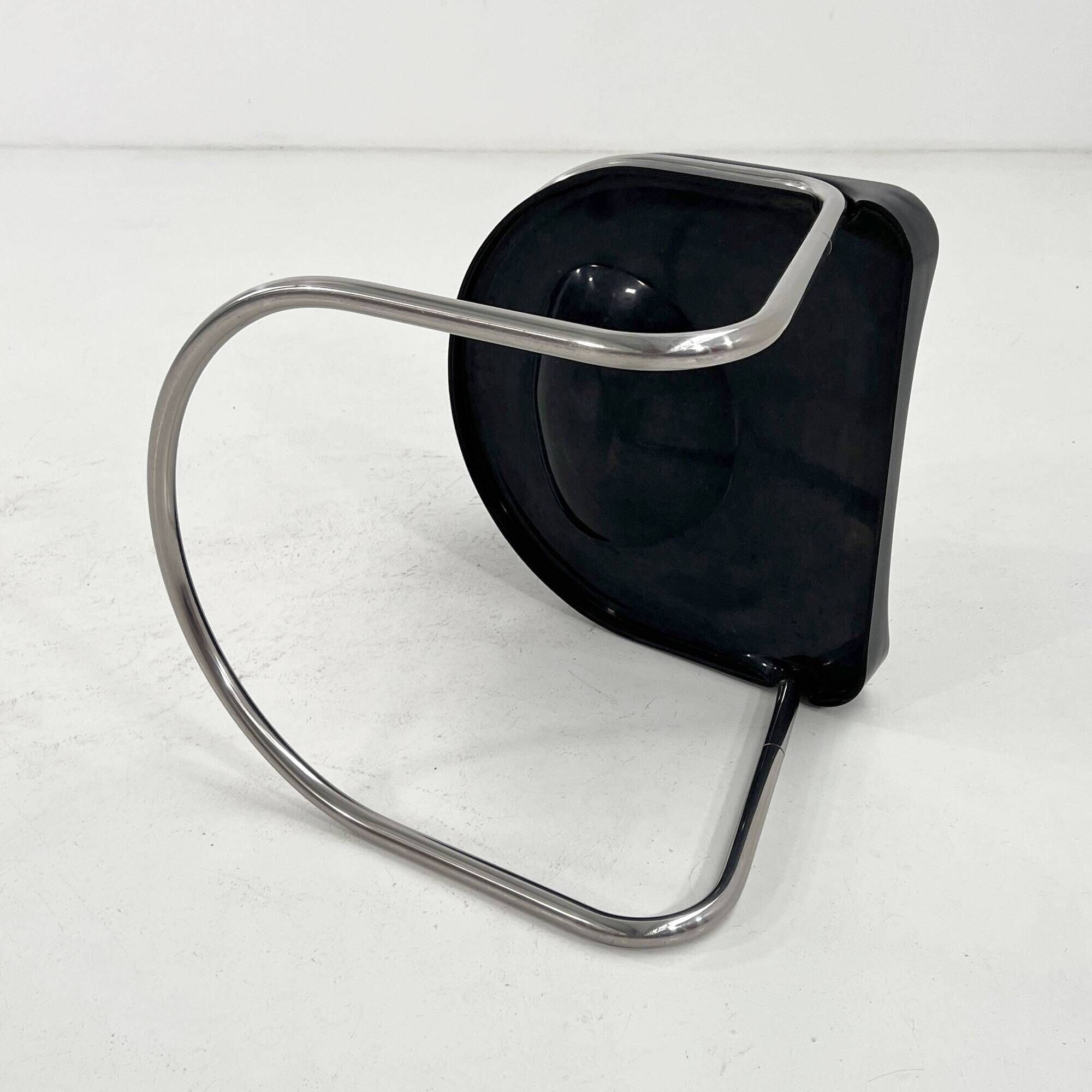 Orix Black Chair by Vittorio Parigi and Nani Prina for Molteni, 1970