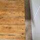 Wooden coffee table with turned legs
