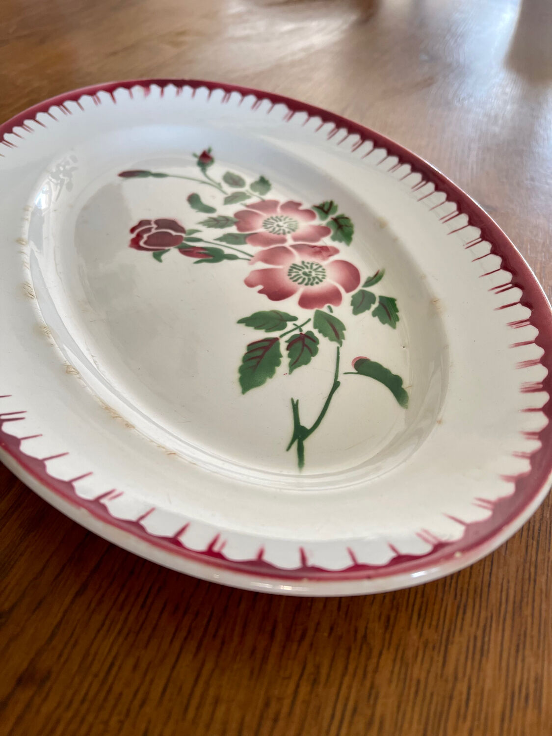 Plat ovale Sarreguemines