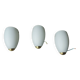 3 Appliques en opaline vintage 90' S Ikea ( made in Italy )