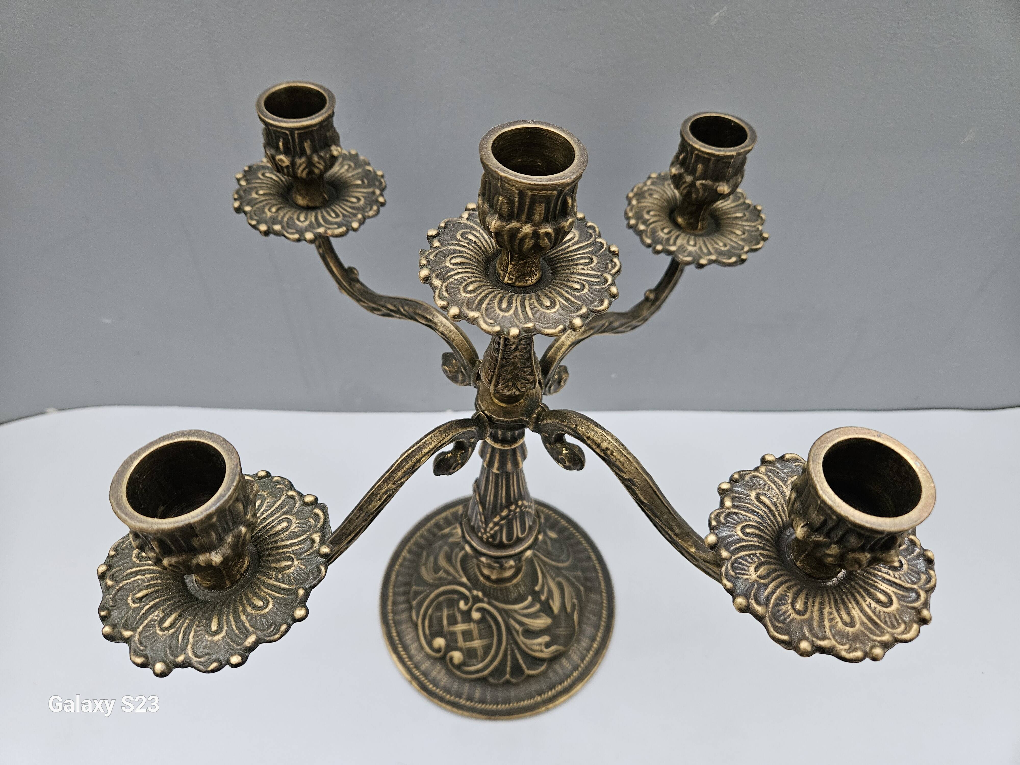 Antique patinated bronze chandelier
