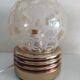 Pair of golden bedside lamps