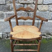 Fauteuil provencal, paillé, vintage, début XXème s.