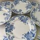 Suite de 8 assiettes Terre de Fer Saint Amand & Hamage Boule de neige