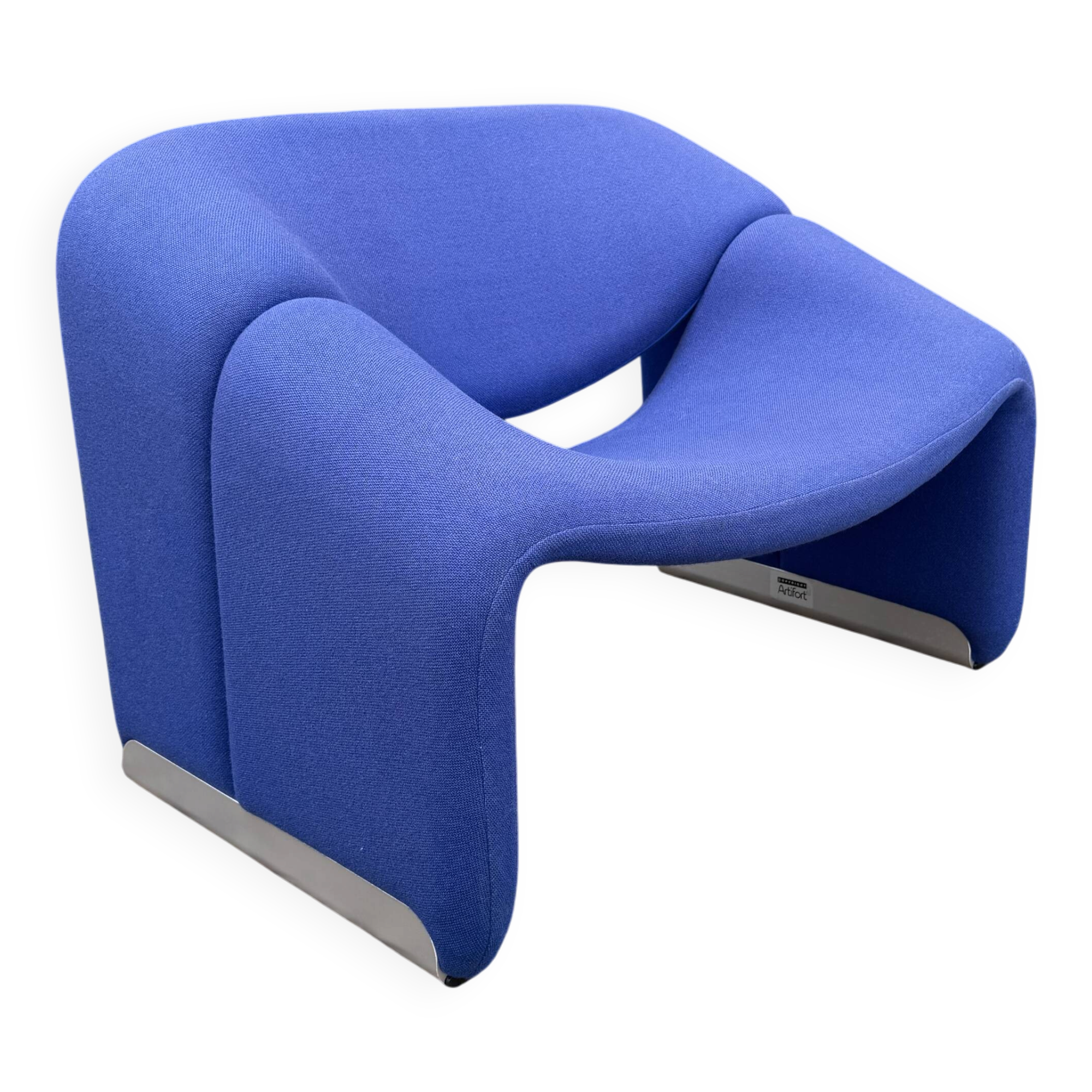 Artifort F598 Groovy armchair Pierre Paulin, Electric blue