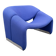 Artifort F598 Groovy armchair Pierre Paulin, Electric blue