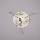 Curved glass ceiling lamp