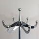 Designer coat rack in riveted chrome. Yasuaki Sasamoto "Dulton" Askilik