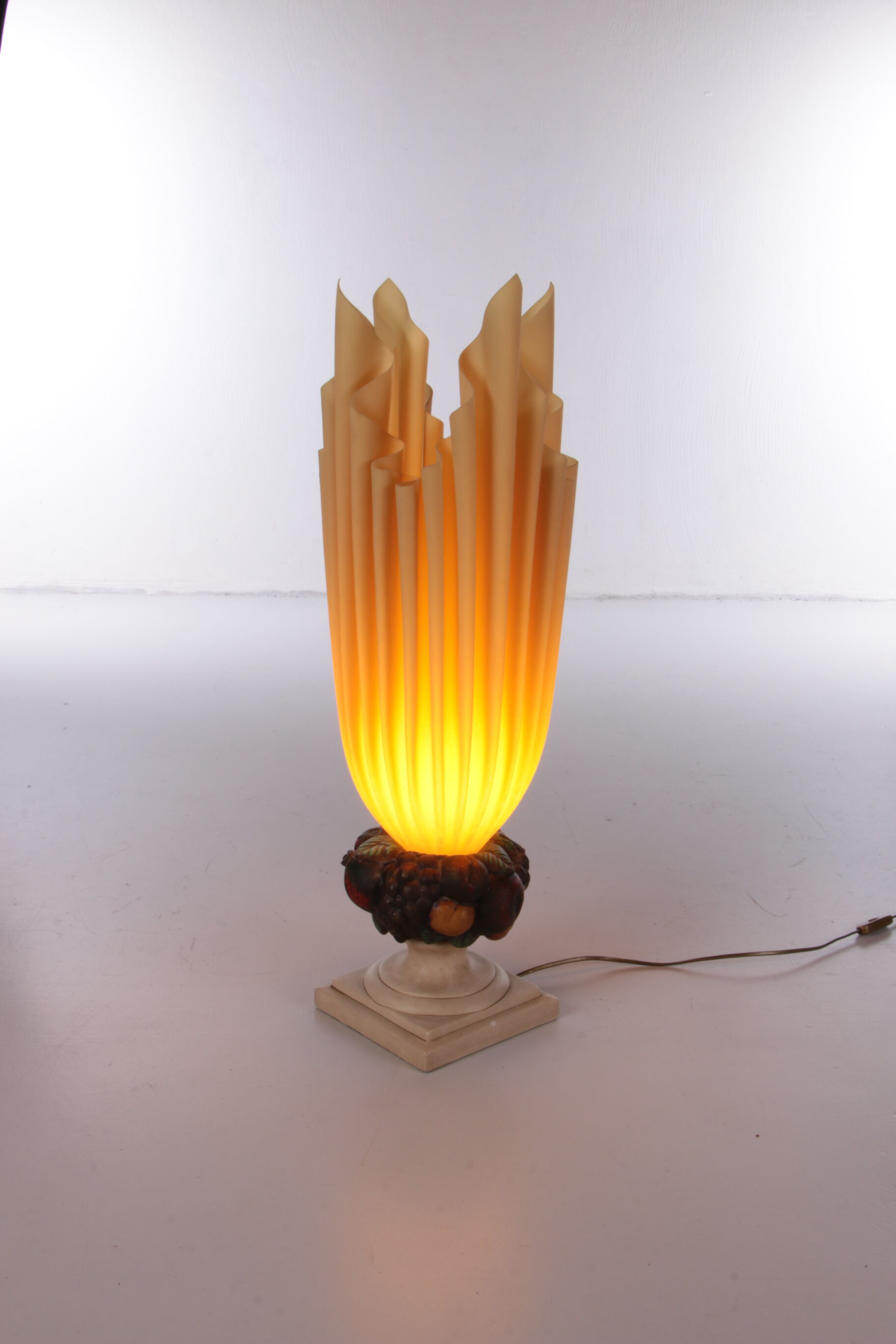 Georgia Jacob Rare 'Fruit D'ange' Lamp, 1970s