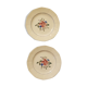 Lot de 2 assiettes Digoin Sarreguemines modèle 9177