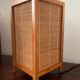 Lampe vintage en bois et osier