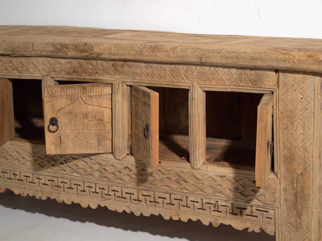 Antique carved pine buffet – China, circa 1900