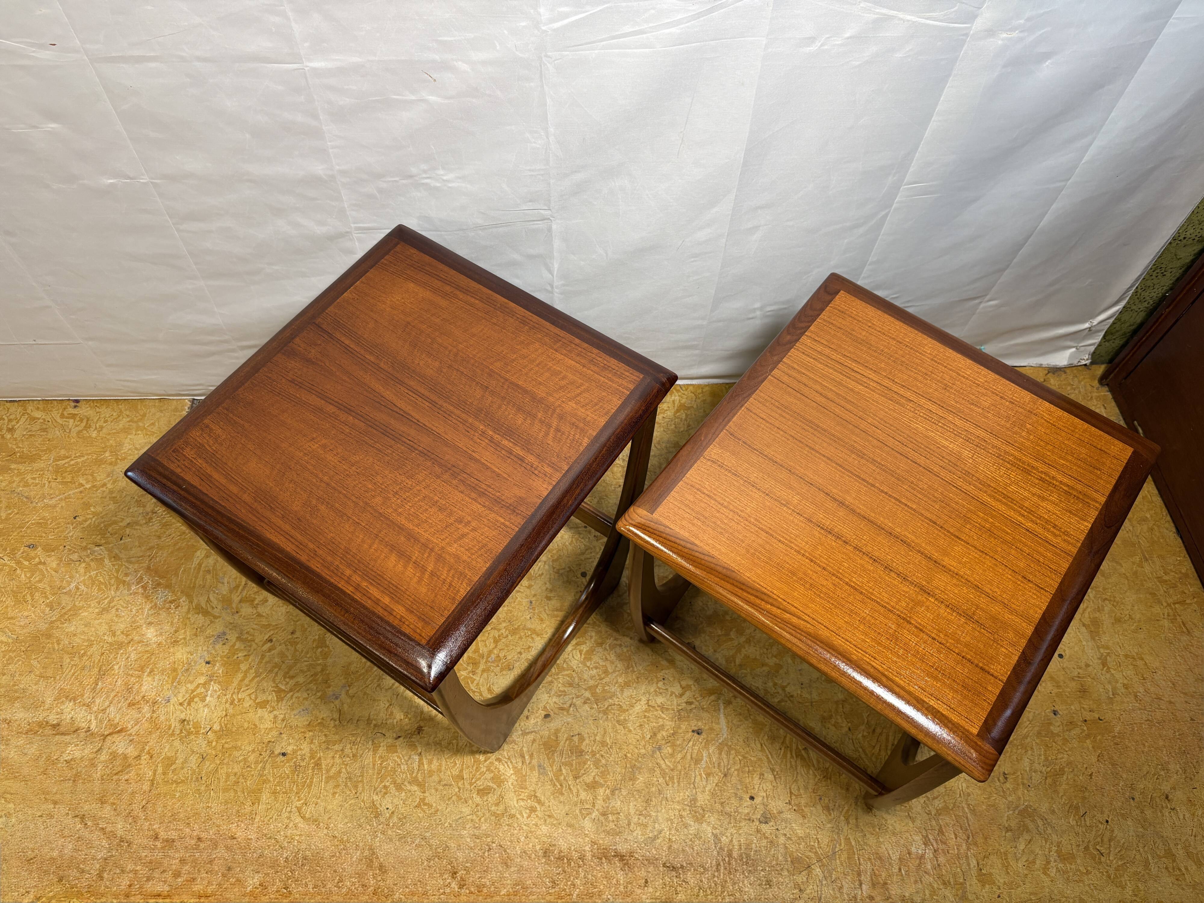 Mid Century Retro Teak Pair of Lamp Tables / Side Tables by G-Plan 1960