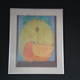 Vintage framed illustration