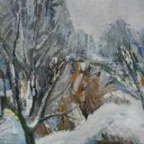 Albert krüger (1885-1965), scandinavian painting, 1930s , framed