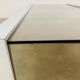 Aluminum and smoked glass coffee table, 1970s