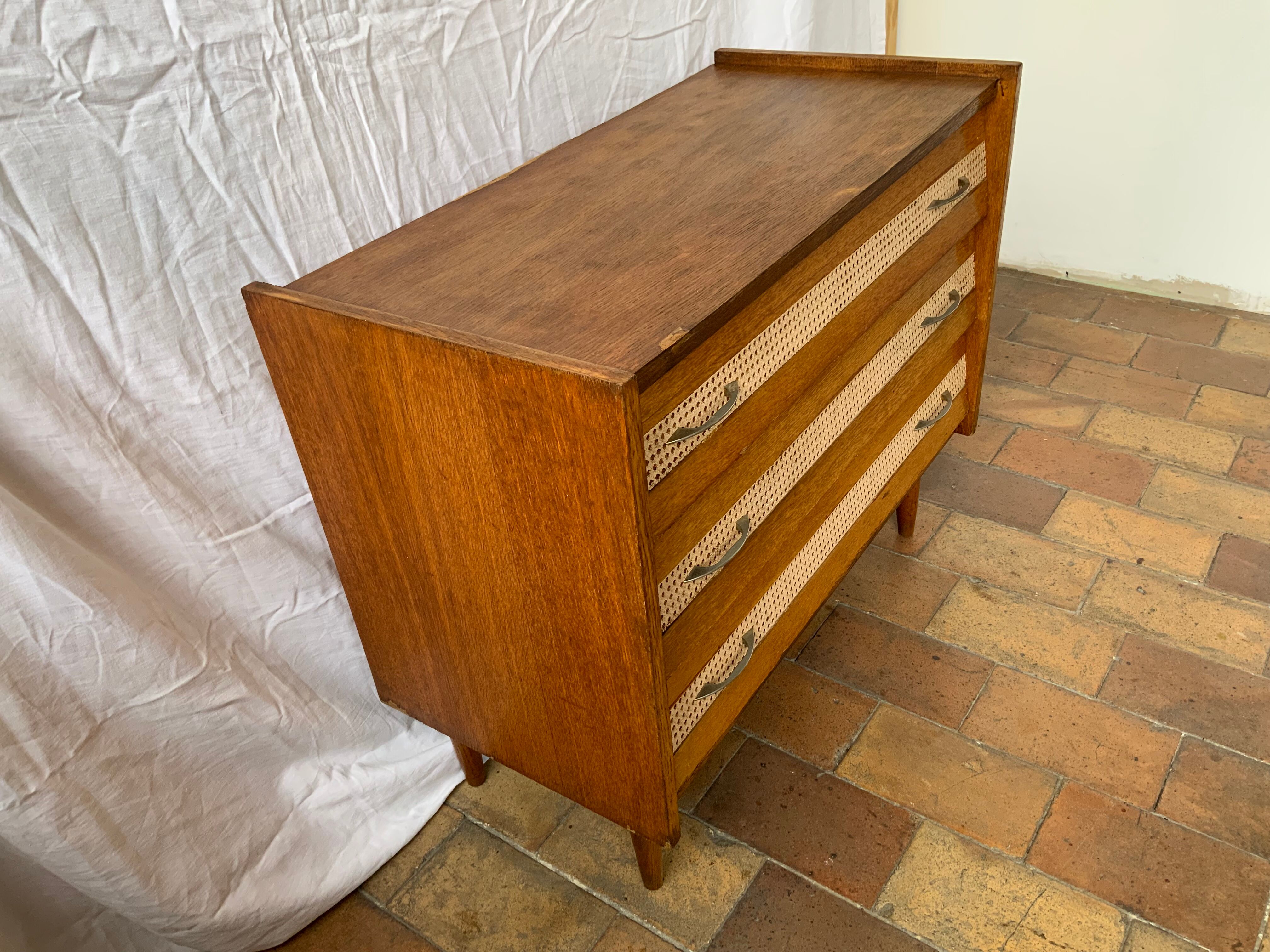Vintage wood and canning chest of drawers