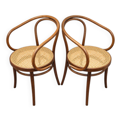 Une paire de fauteuils Thonet B9/209, n° 209, Radomsko, années 1960.