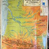 School poster Alpes Jura/Bassin Aquitain and Pyrenees